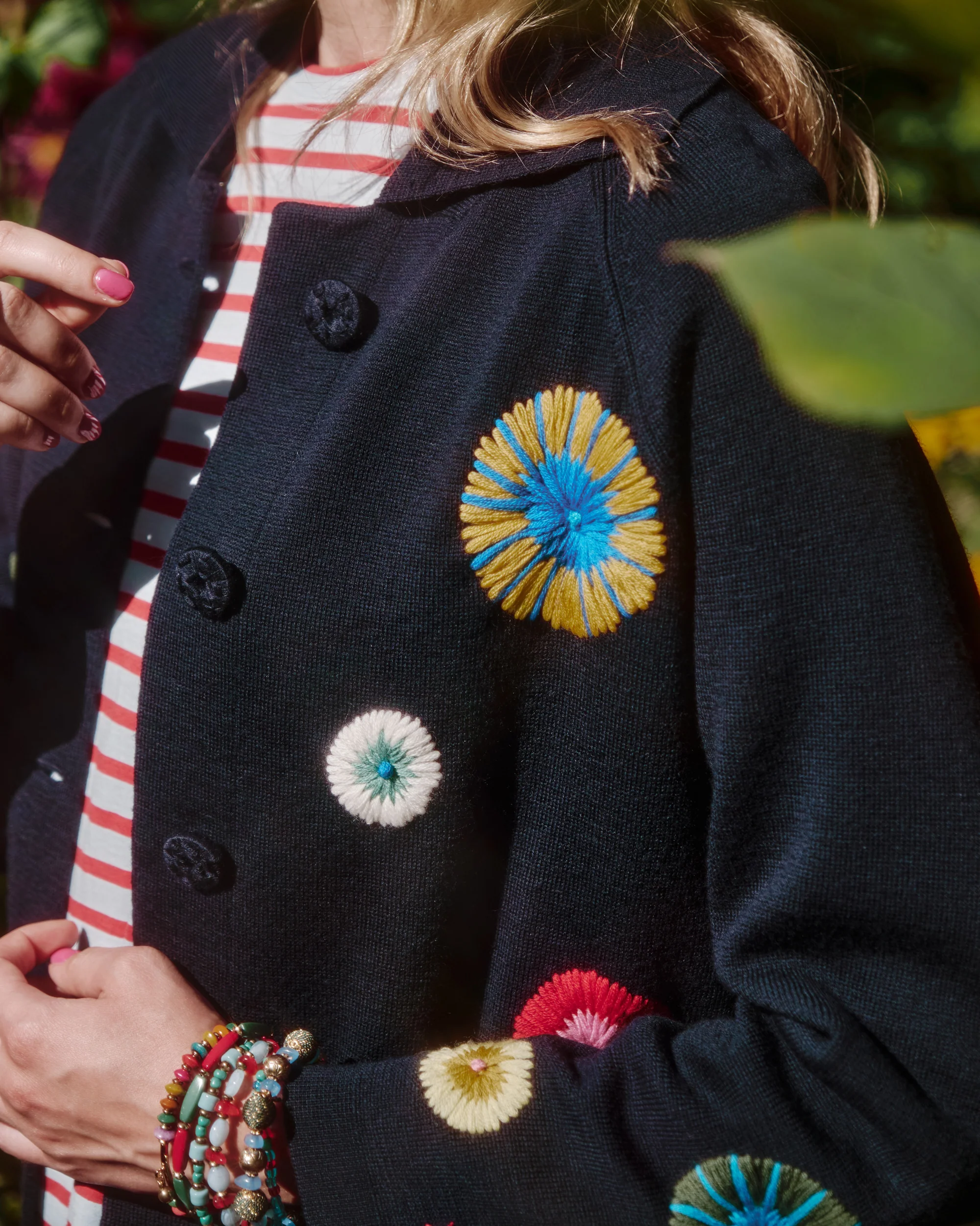 Bon Bon Cardigan - Navy - Image 3