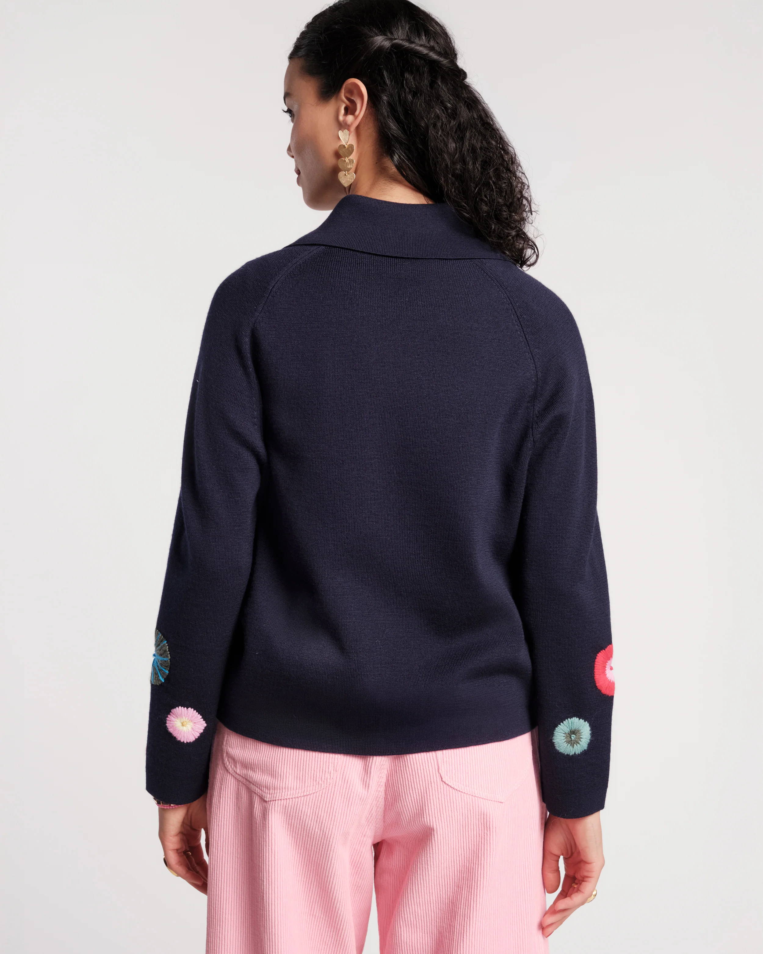 Bon Bon Cardigan - Navy - Image 5