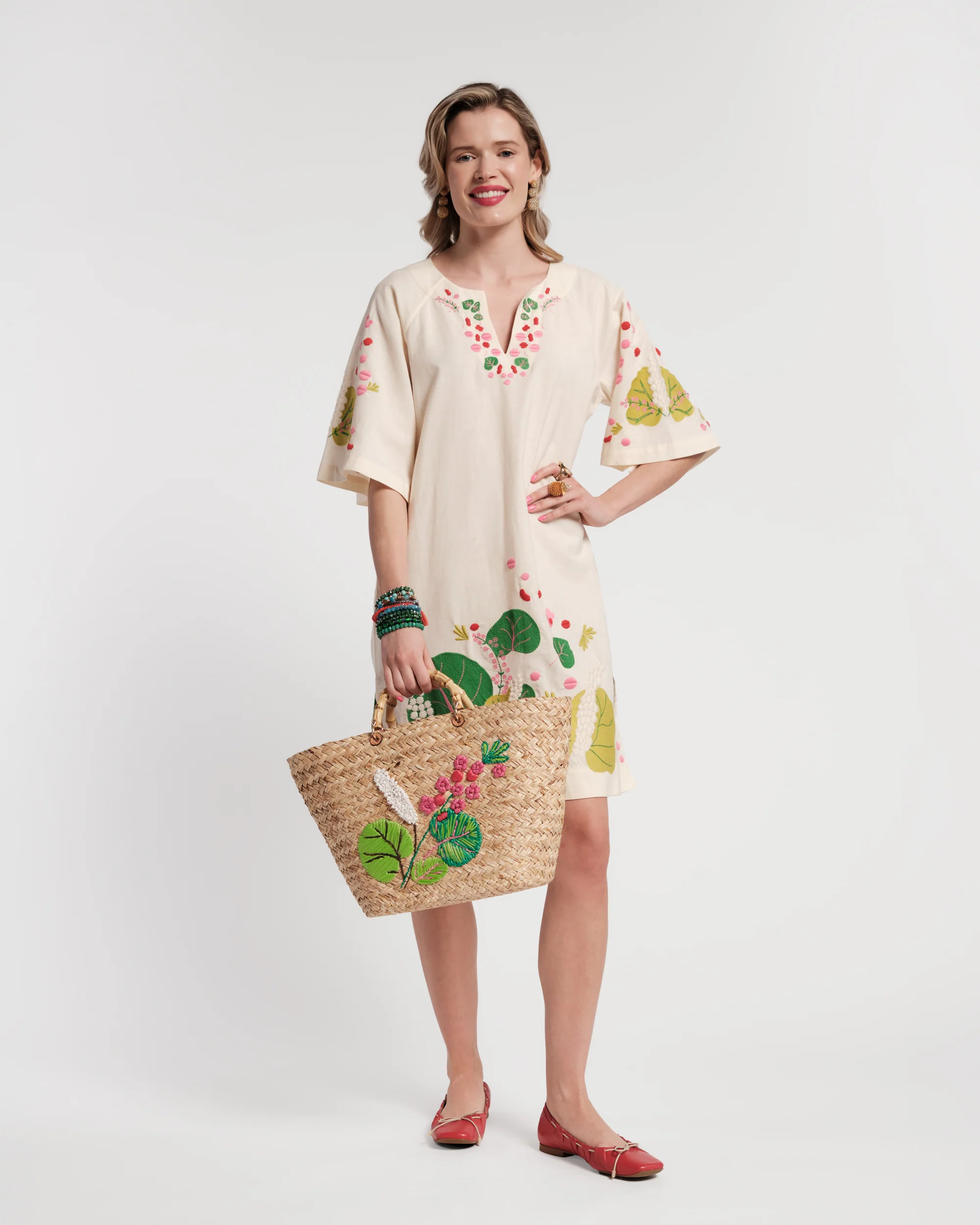 The Colony Hotel Embroidered Tote - Natural - Image 3