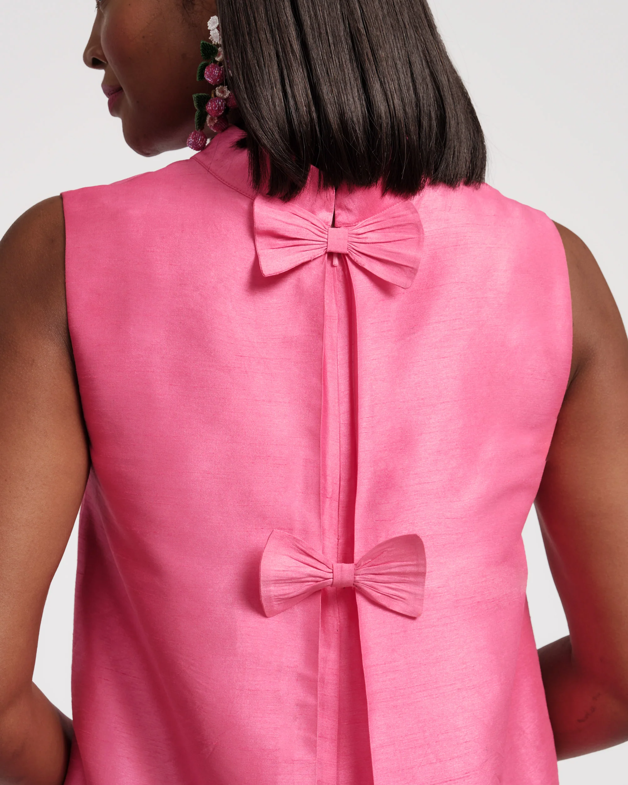 Sleeveless Diplomat Mini Dress - Pink - Image 4