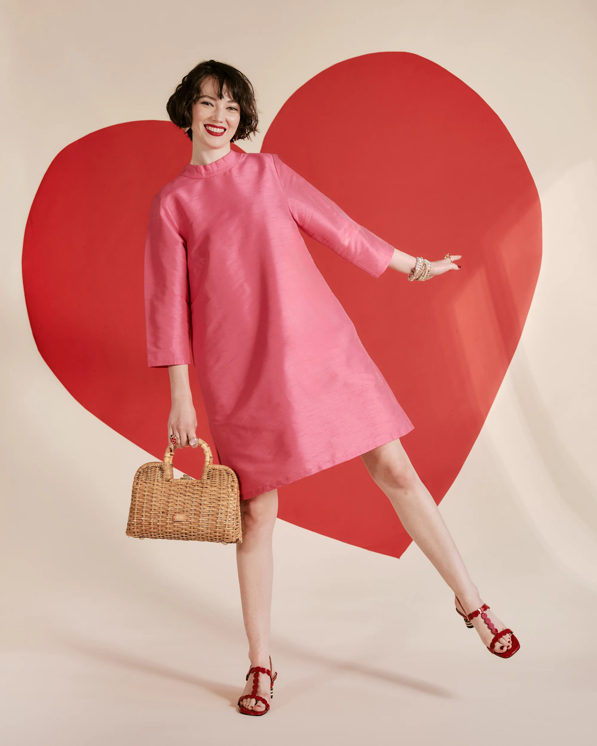 Diplomat Mini Dress - Pink - Image 3