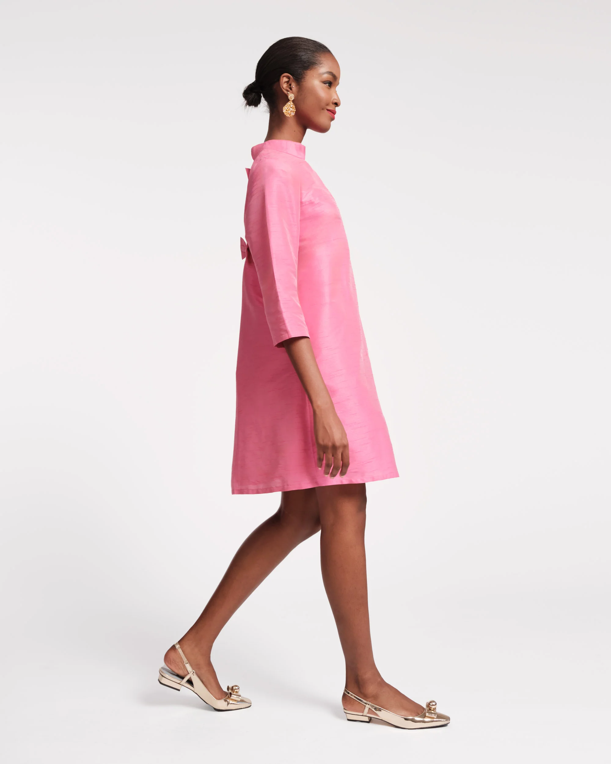 Diplomat Mini Dress - Pink - Image 4