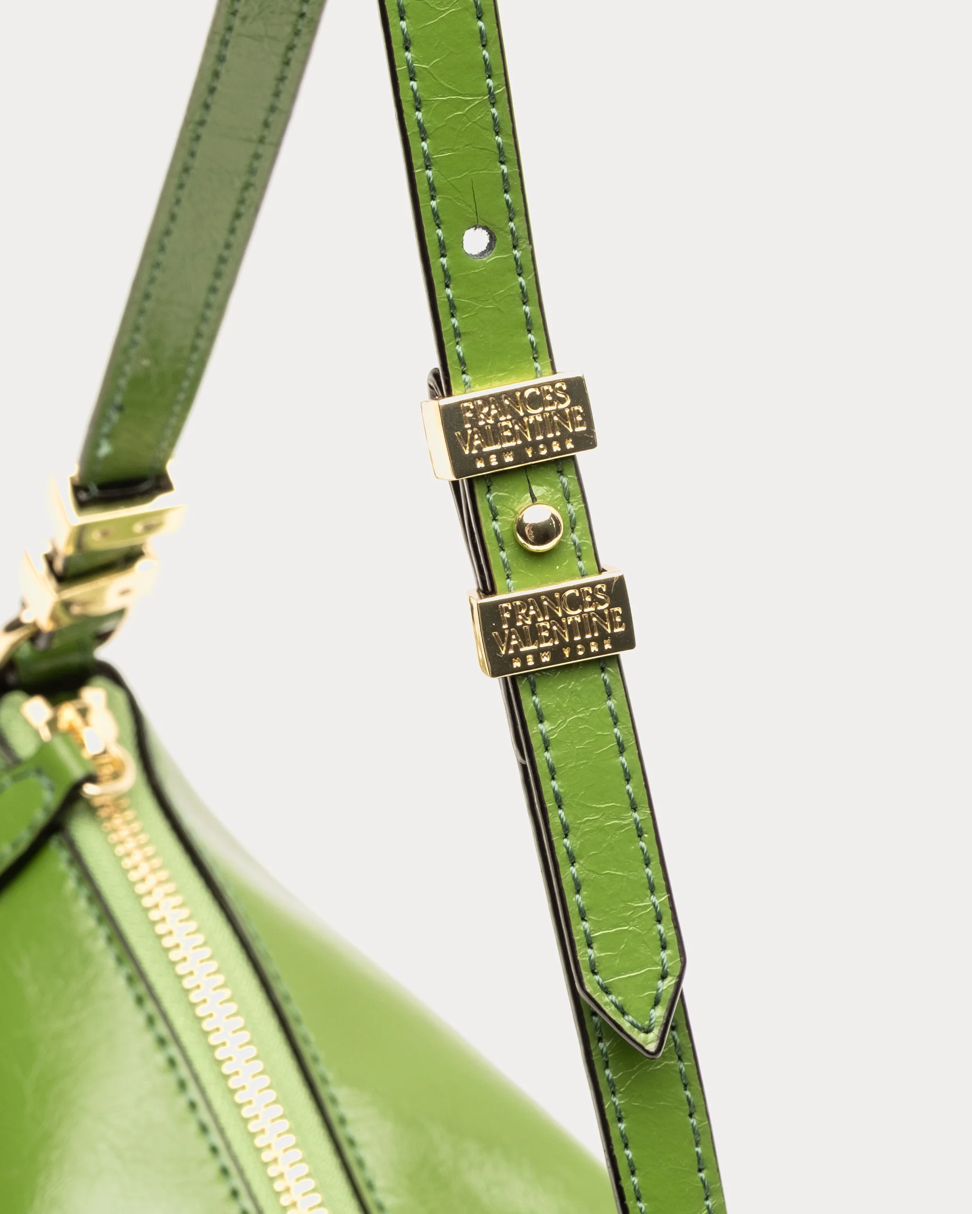 Freddie Shoulder Bag - Crinkled Leather Green - Image 4