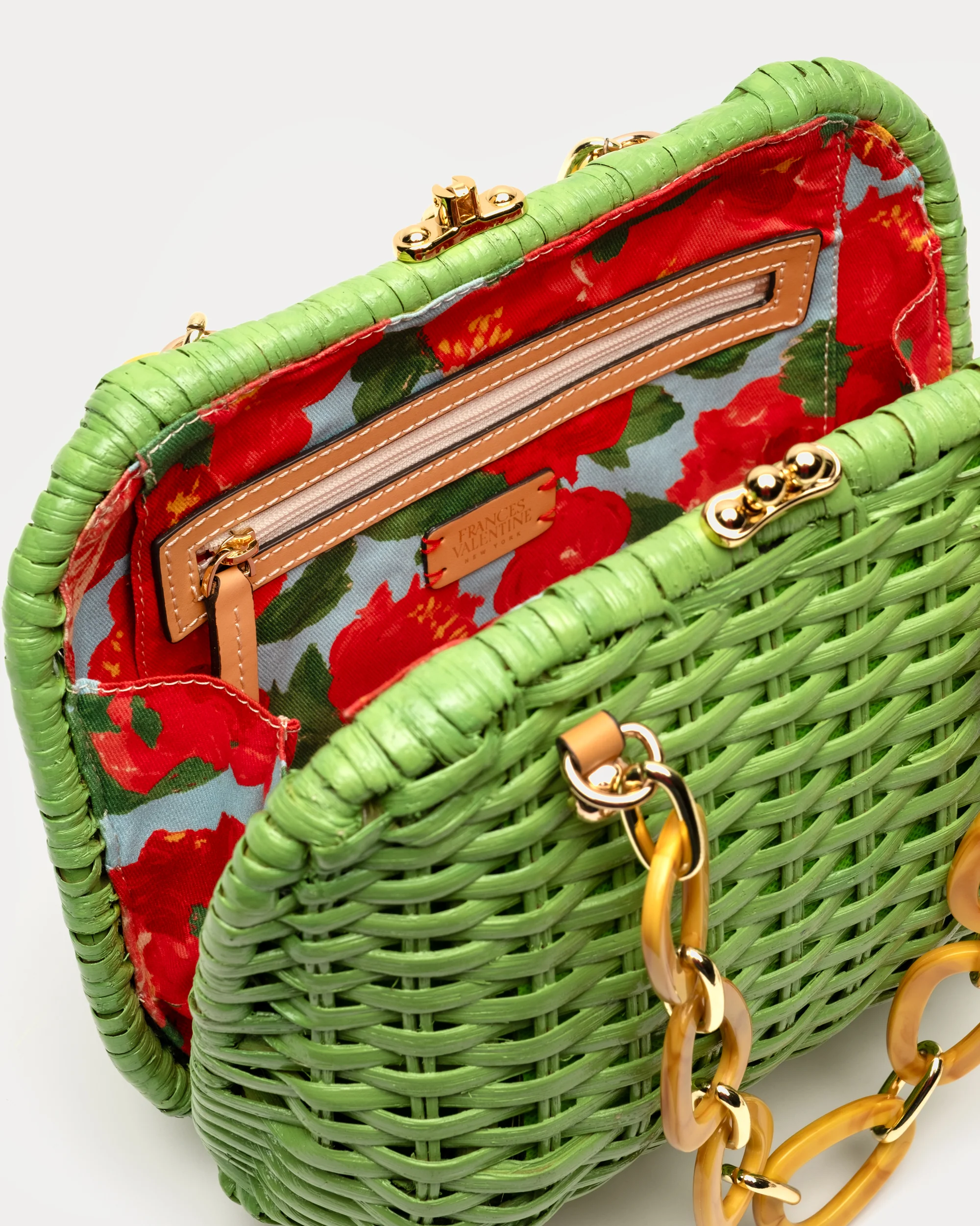 Hen Wicker Basket - Pink - Image 4