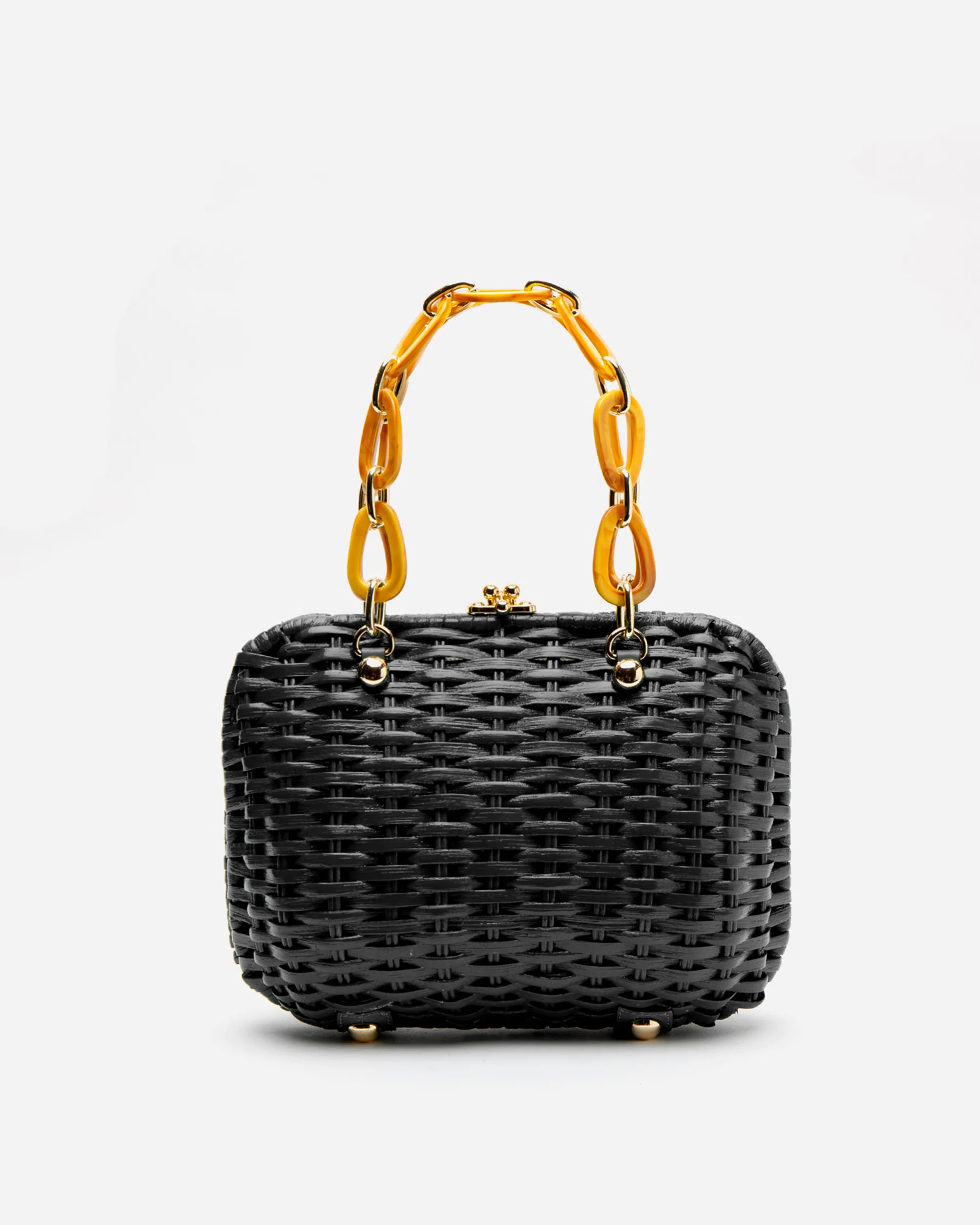 Hen Wicker Basket - Black - Image 4