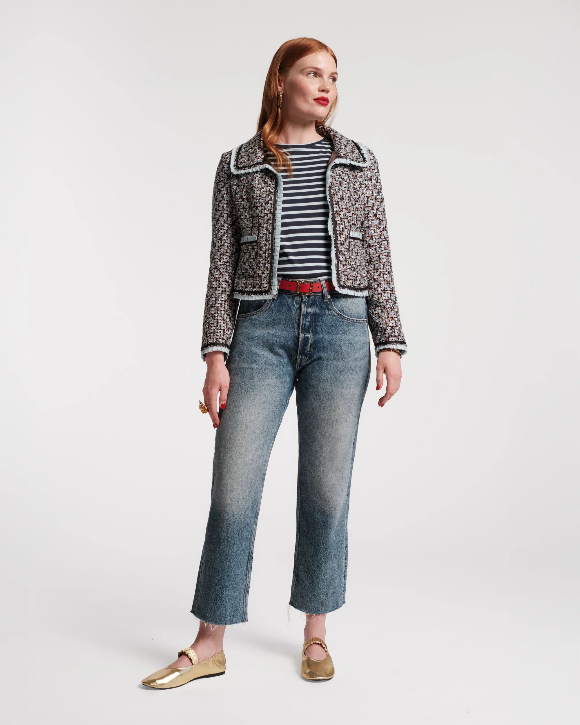 Jessie Jacket - Deco Tweed Blue - Image 3