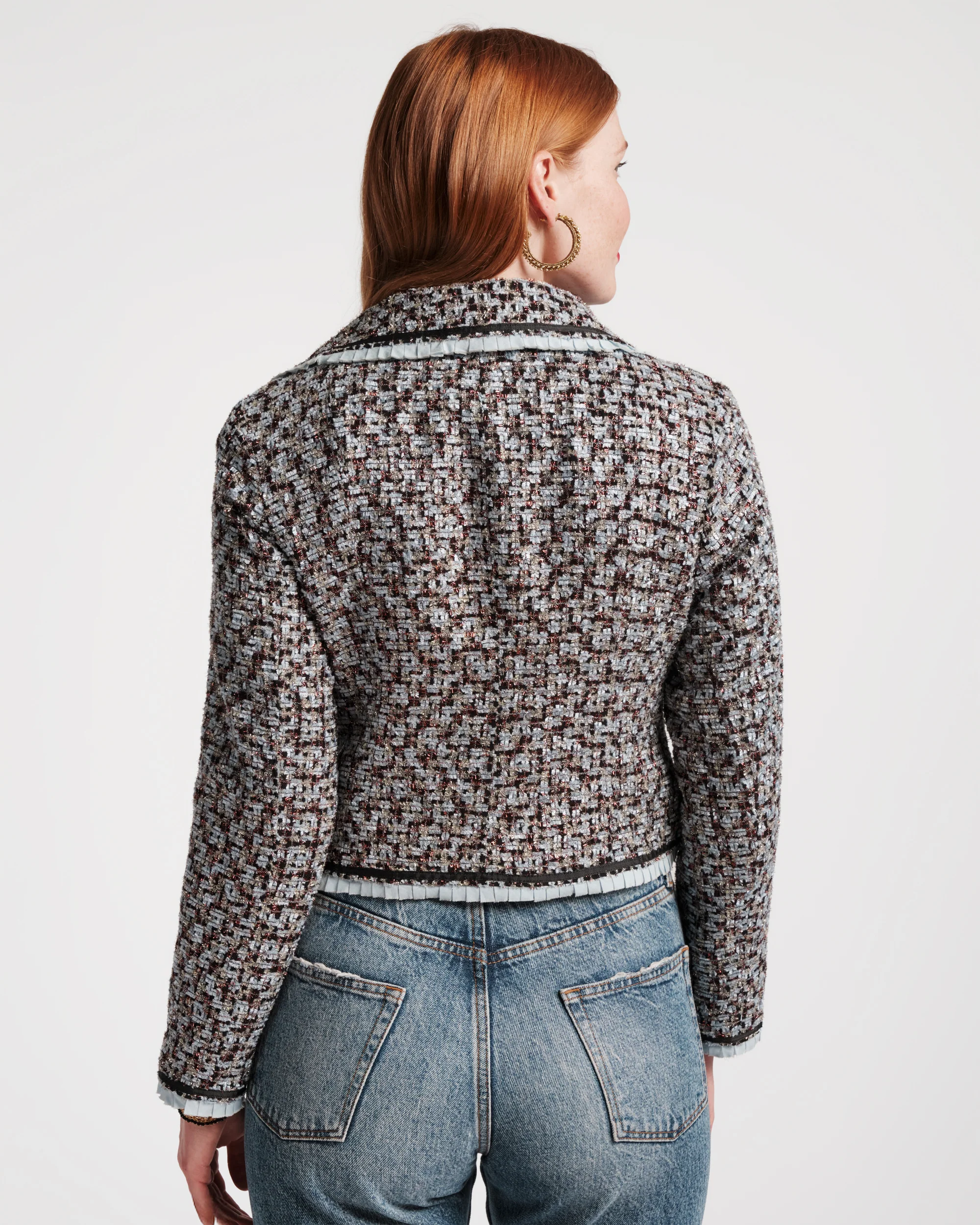 Jessie Jacket - Deco Tweed Blue - Image 7