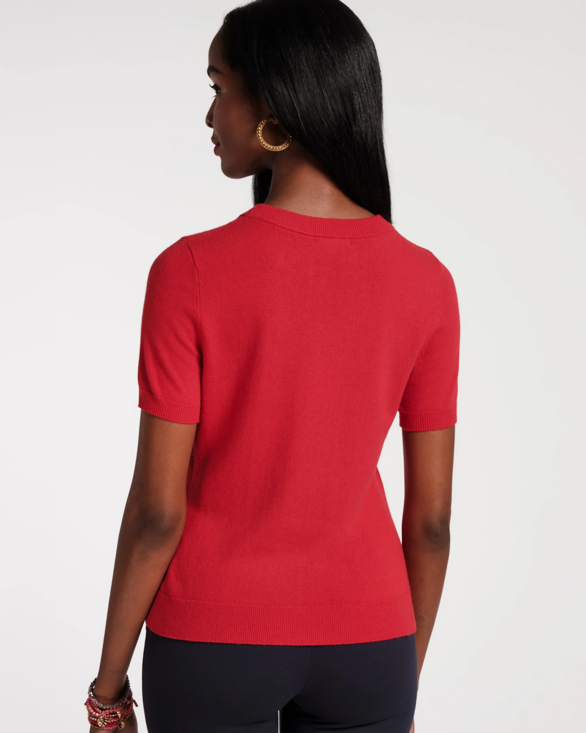 Jo Knit T - Red - Image 3