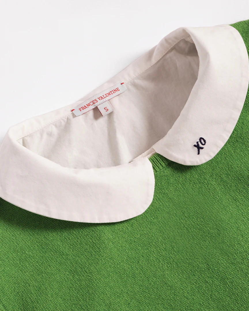 Louise Collar Cotton Shell - White - Image 3