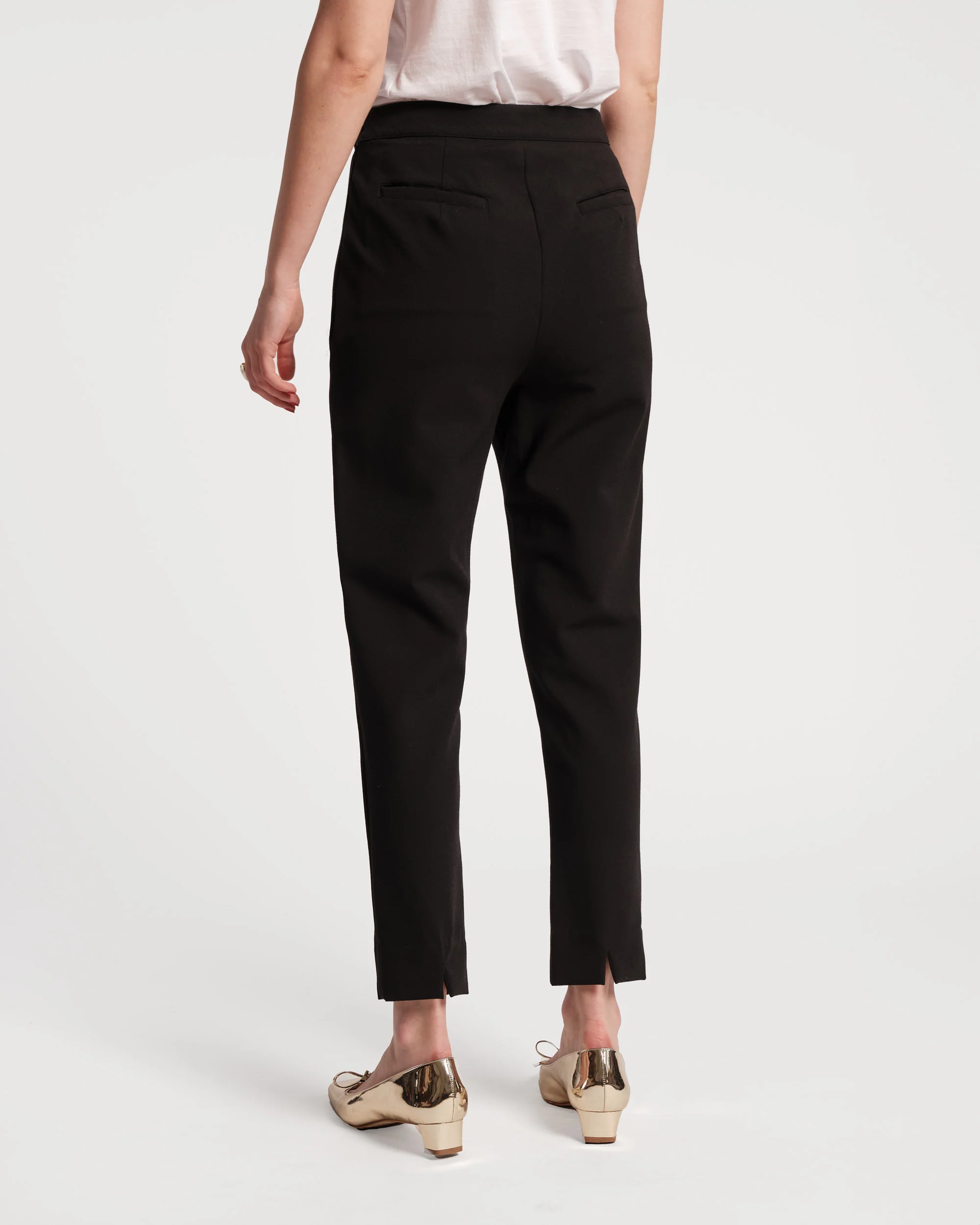 Lucy Japanese Stretch Cigarette Pant - Black - Image 3