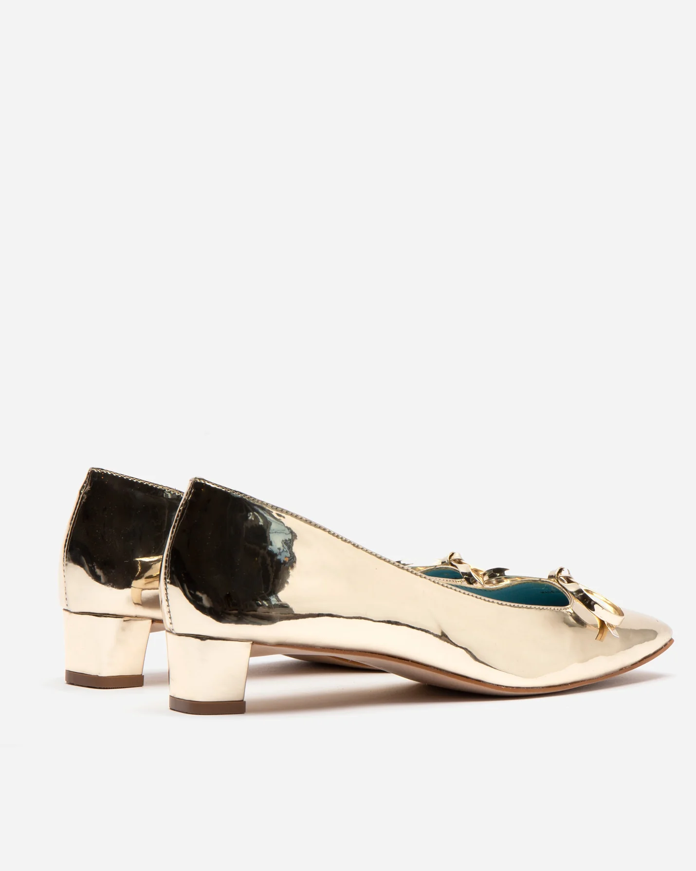 Mary Mini Block Heel - Vegan Platino - Image 5