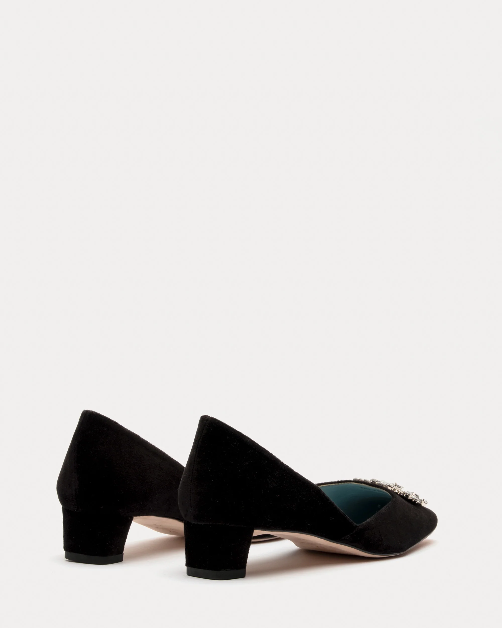 McCall Mini Block Heel - Velvet Black - Image 5