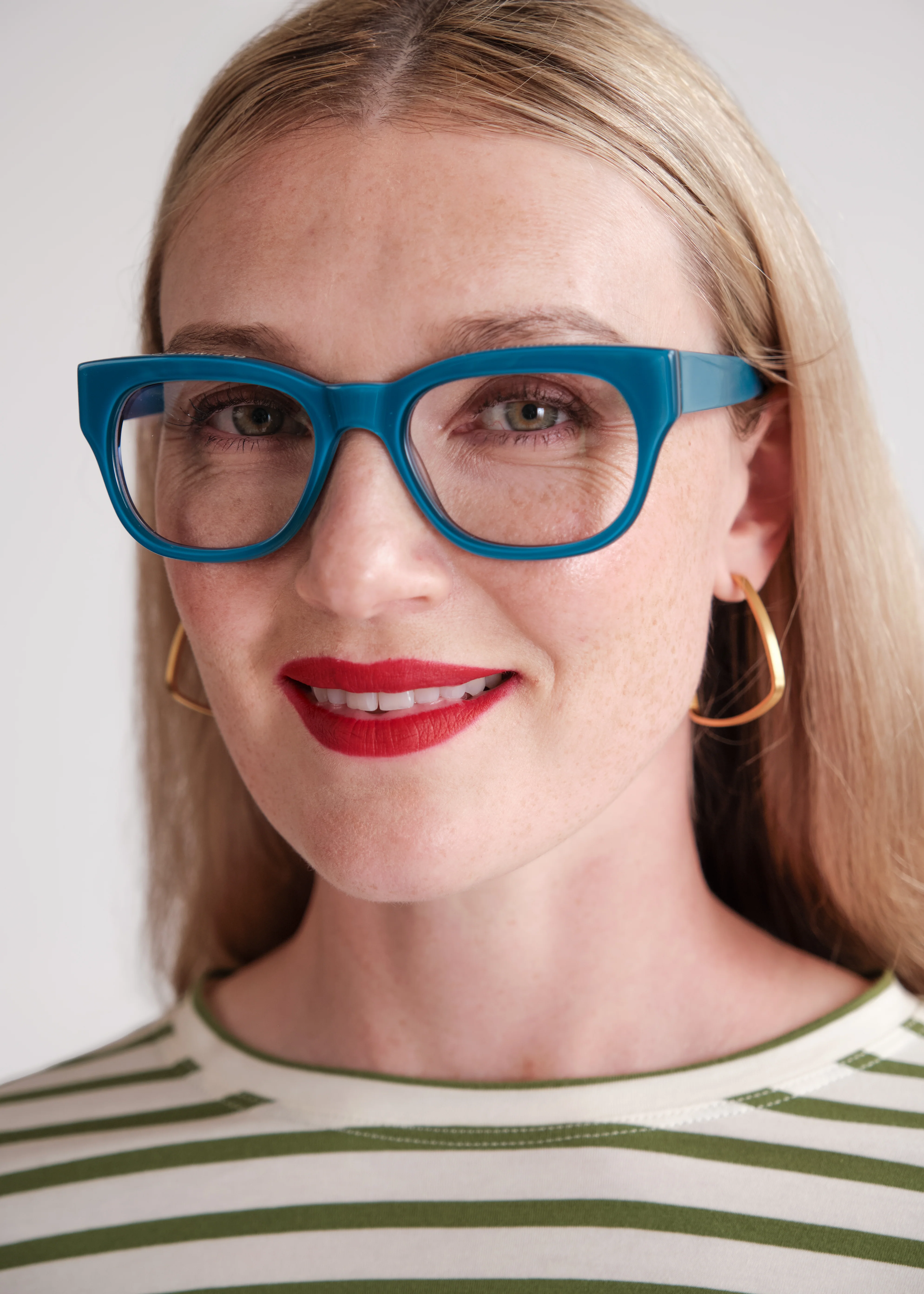 Miklos Reading Glasses - Polished Carolina Blue - Image 10