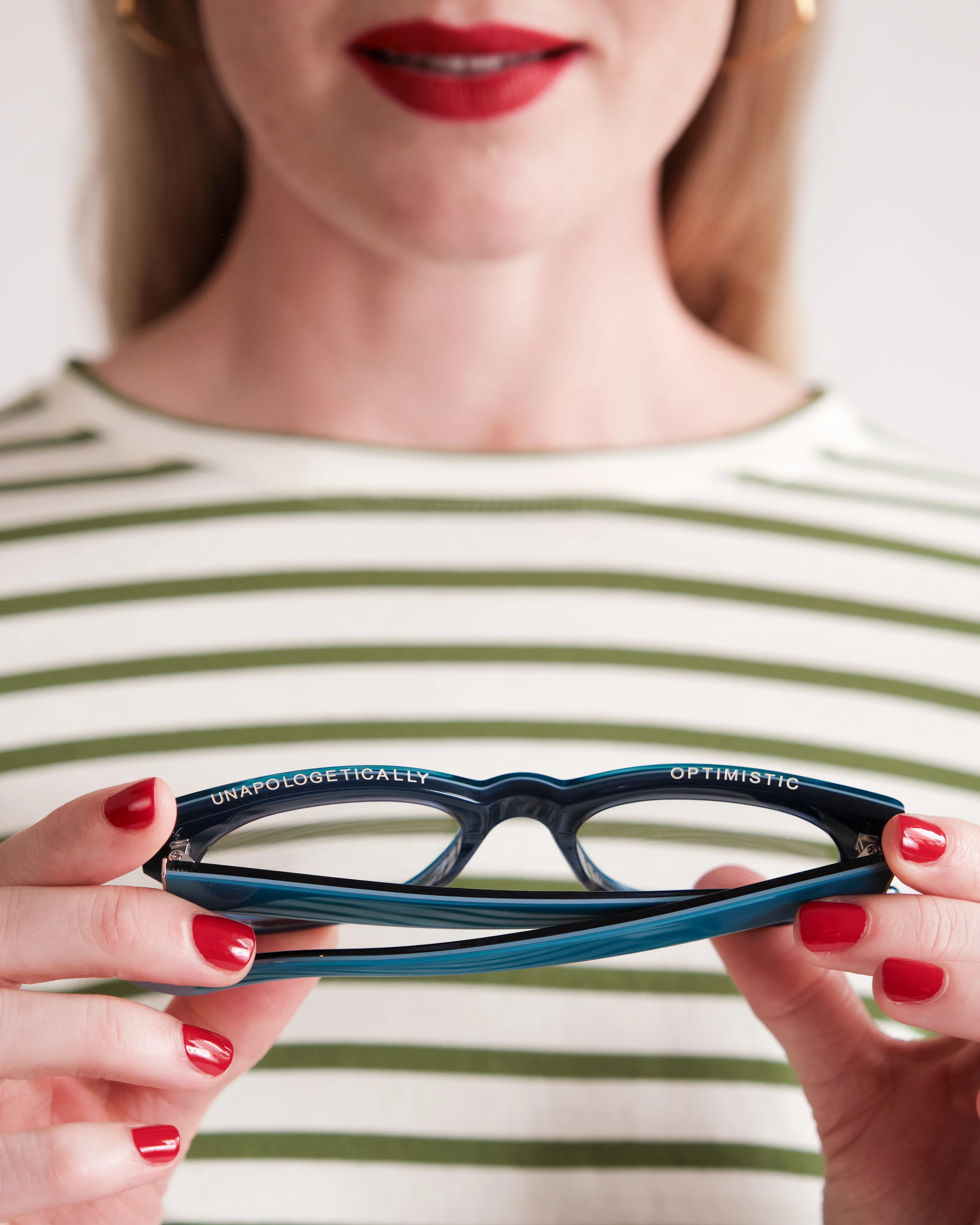 Miklos Reading Glasses - Polished Carolina Blue - Image 11