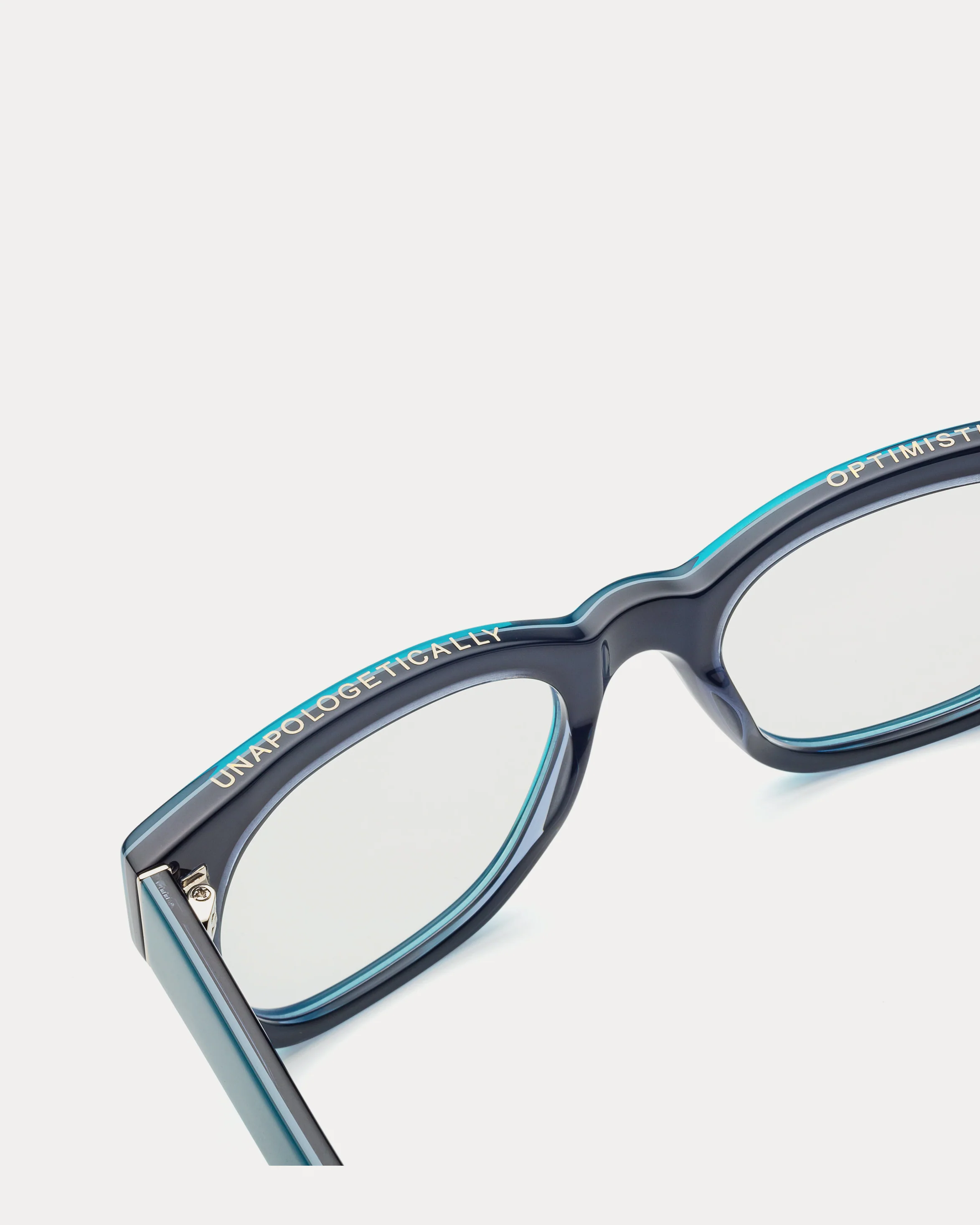 Miklos Reading Glasses - Polished Carolina Blue - Image 8