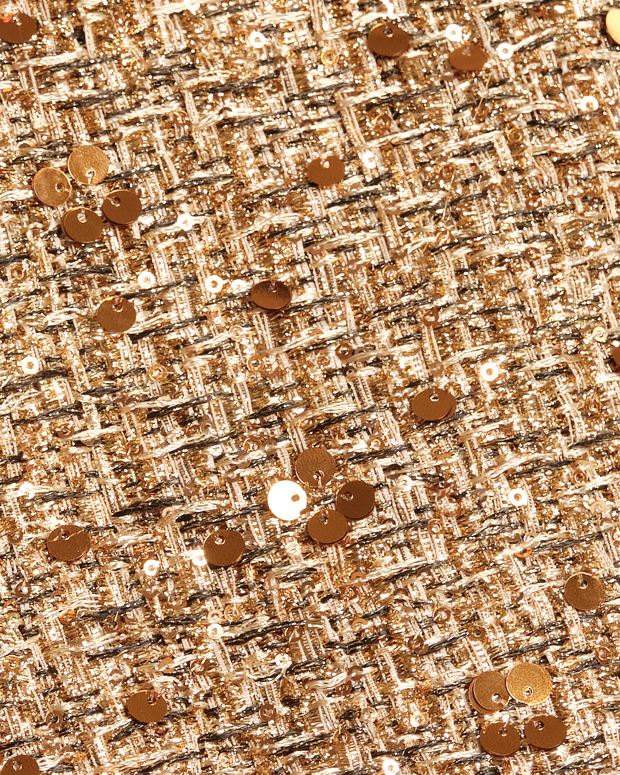 Mod Sequin Dress - Gold - Image 7