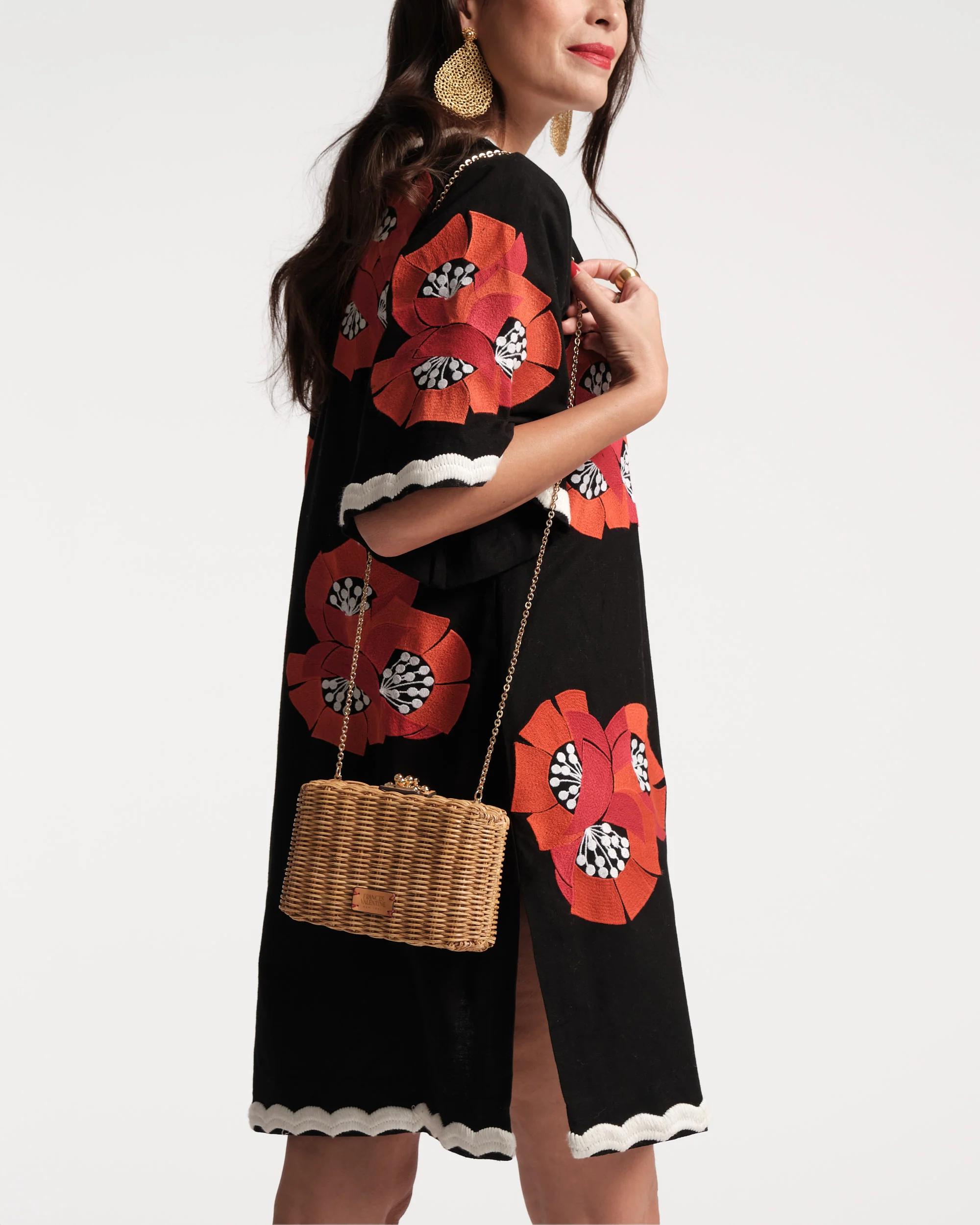 Paige Wicker Clutch - Toast - Image 3