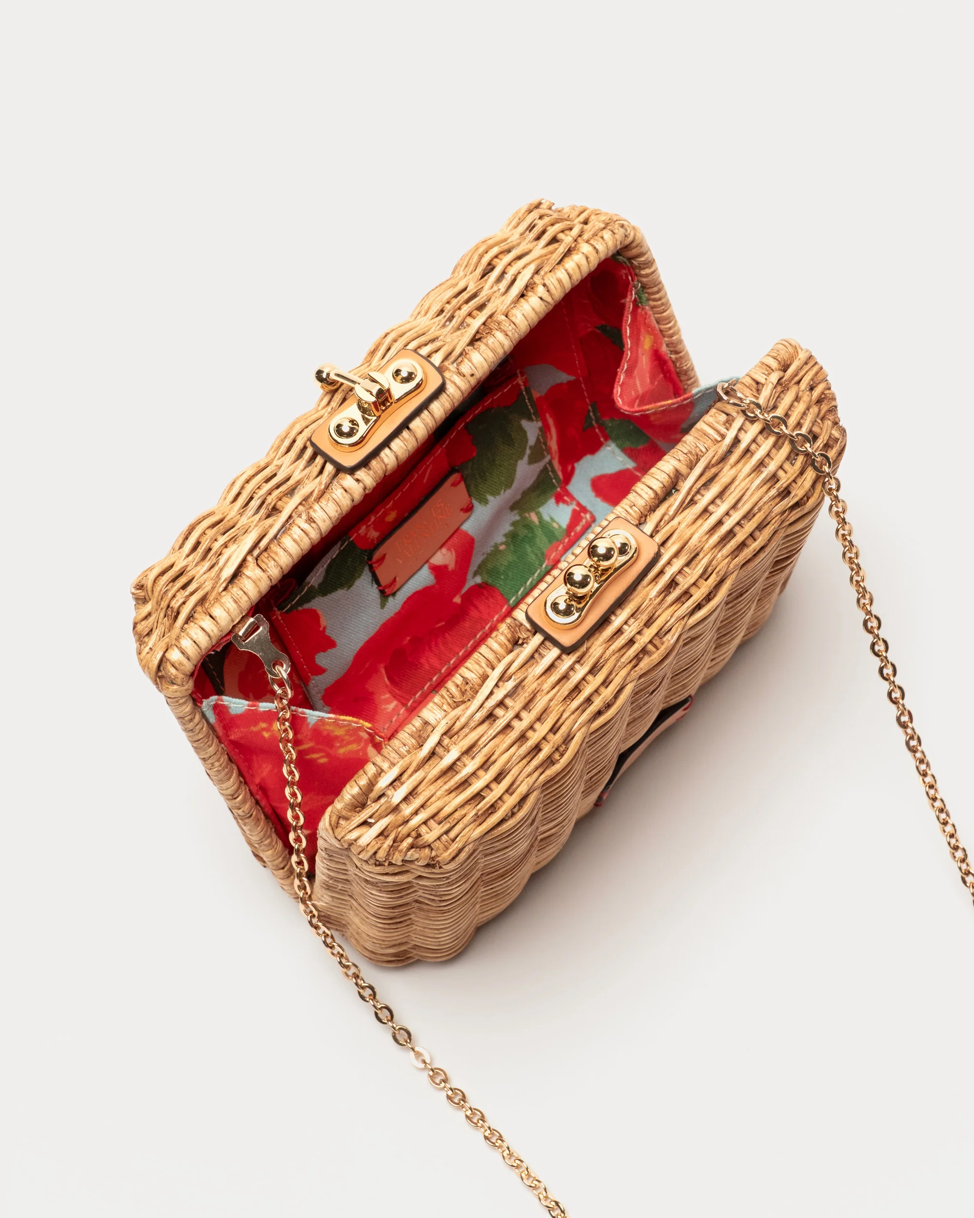 Paige Wicker Clutch - Toast - Image 4