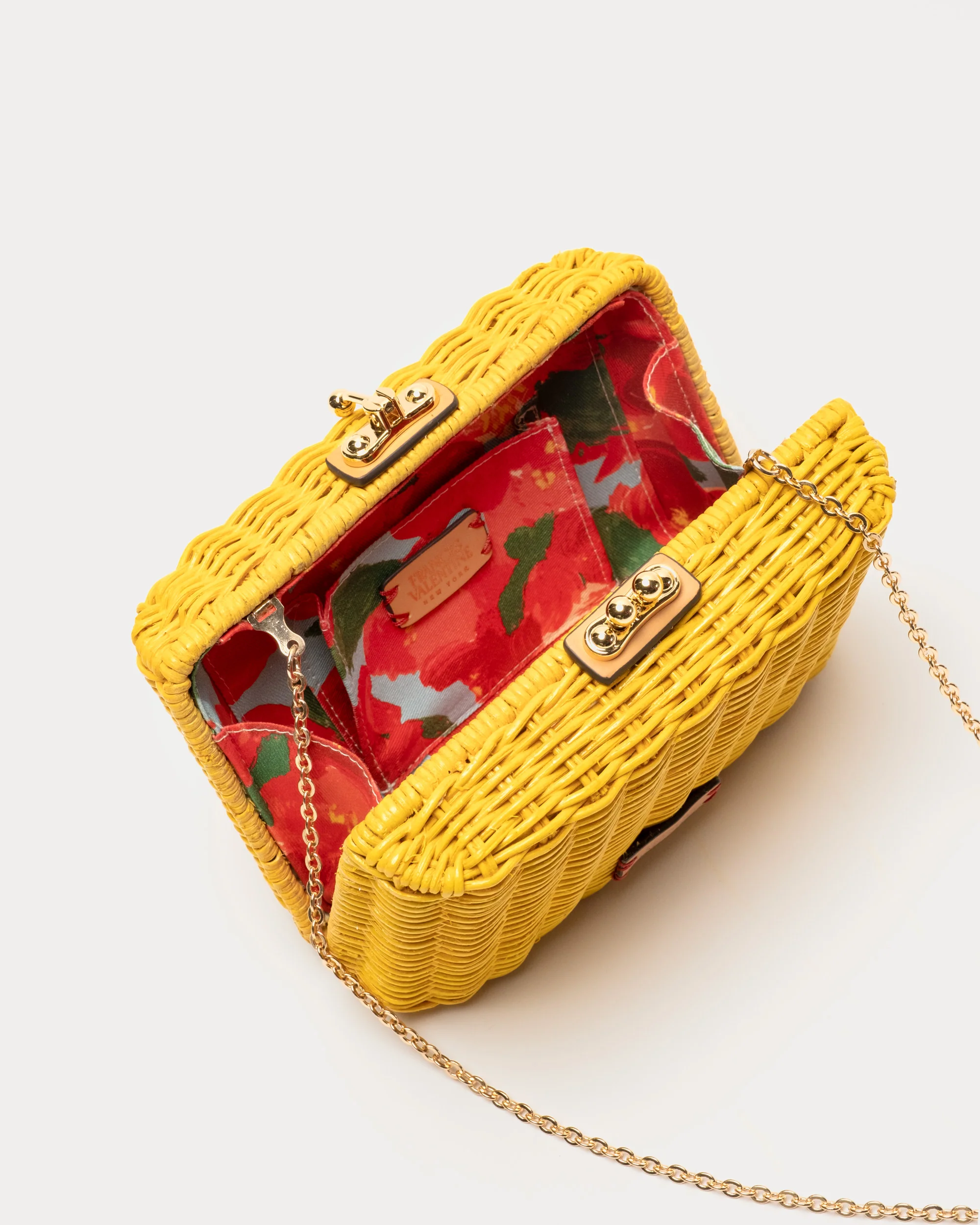 Paige Wicker Clutch - Canary - Image 3