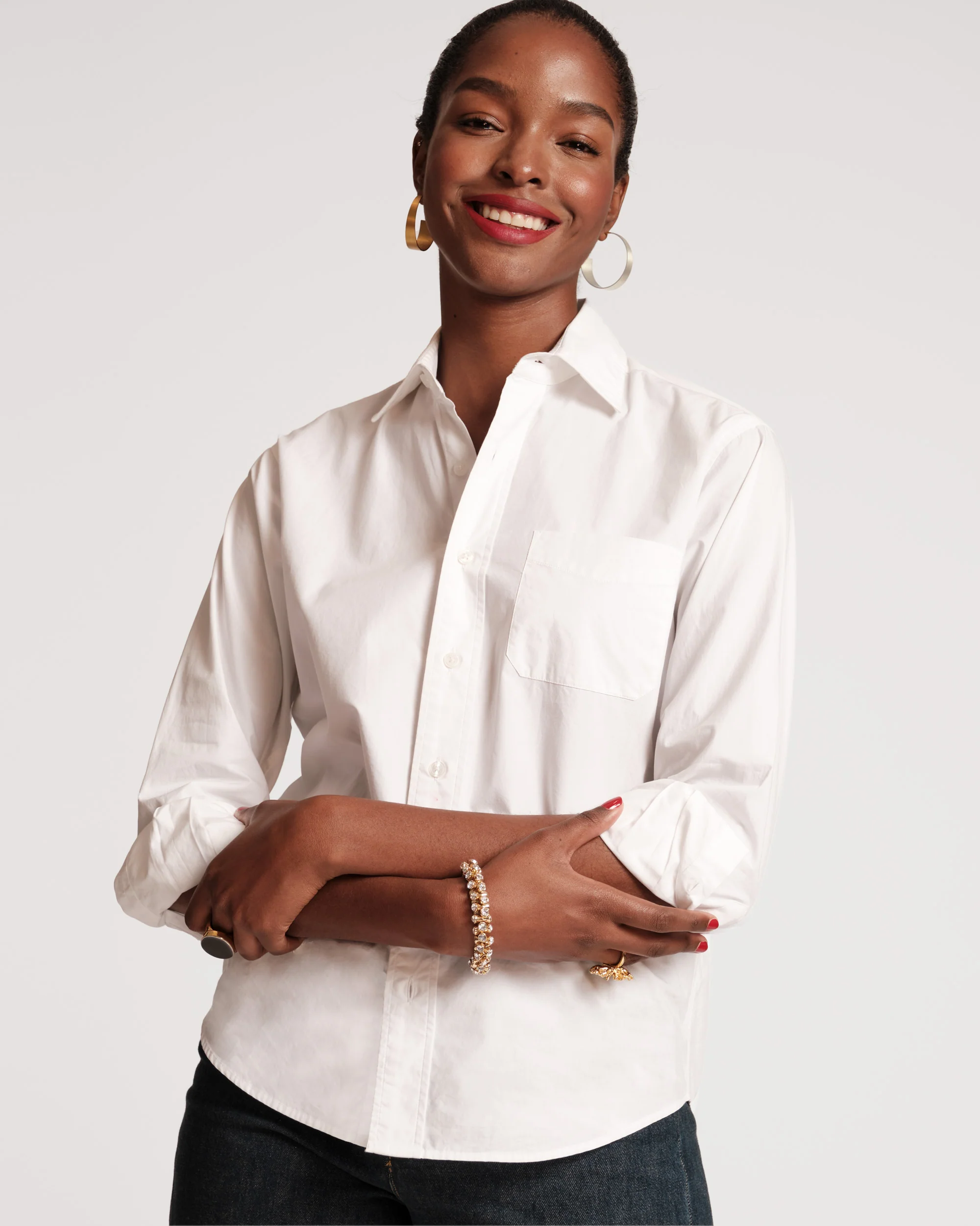 Perfect Button Down - White - Image 3