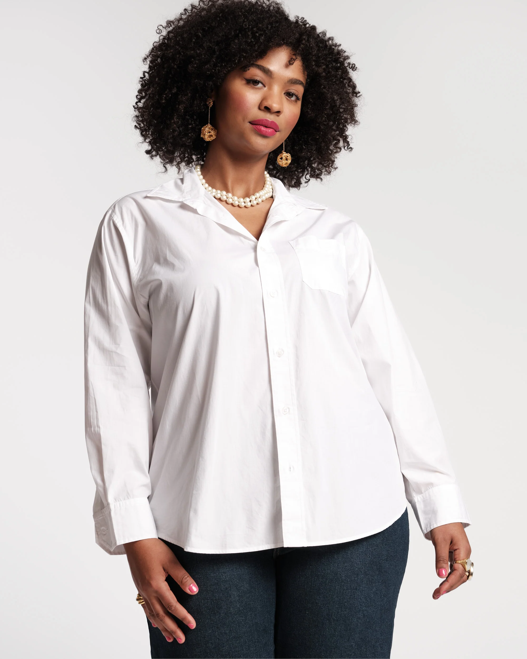 Perfect Button Down - White - Image 5