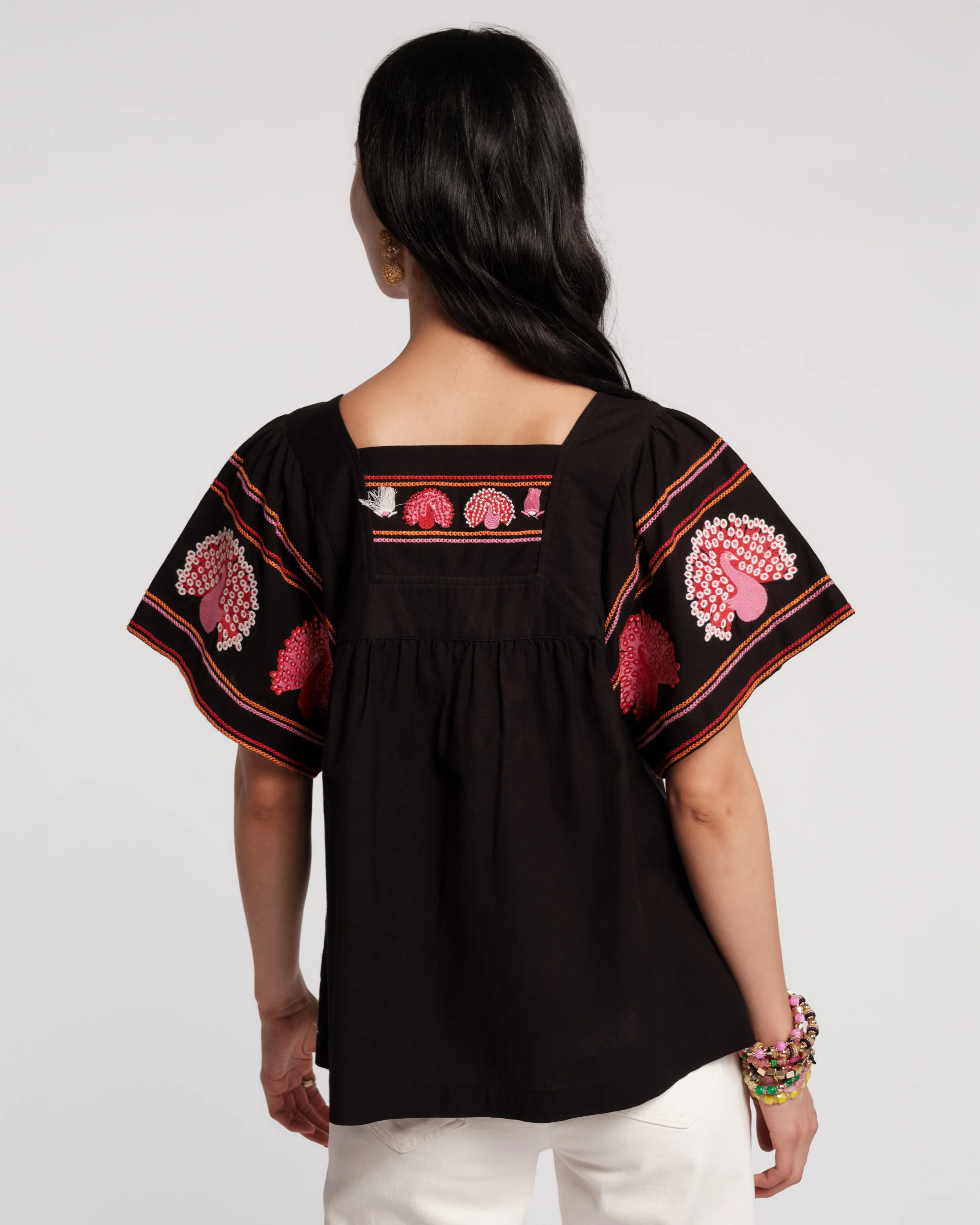 Picnic Top -  Peacock Black - Image 4