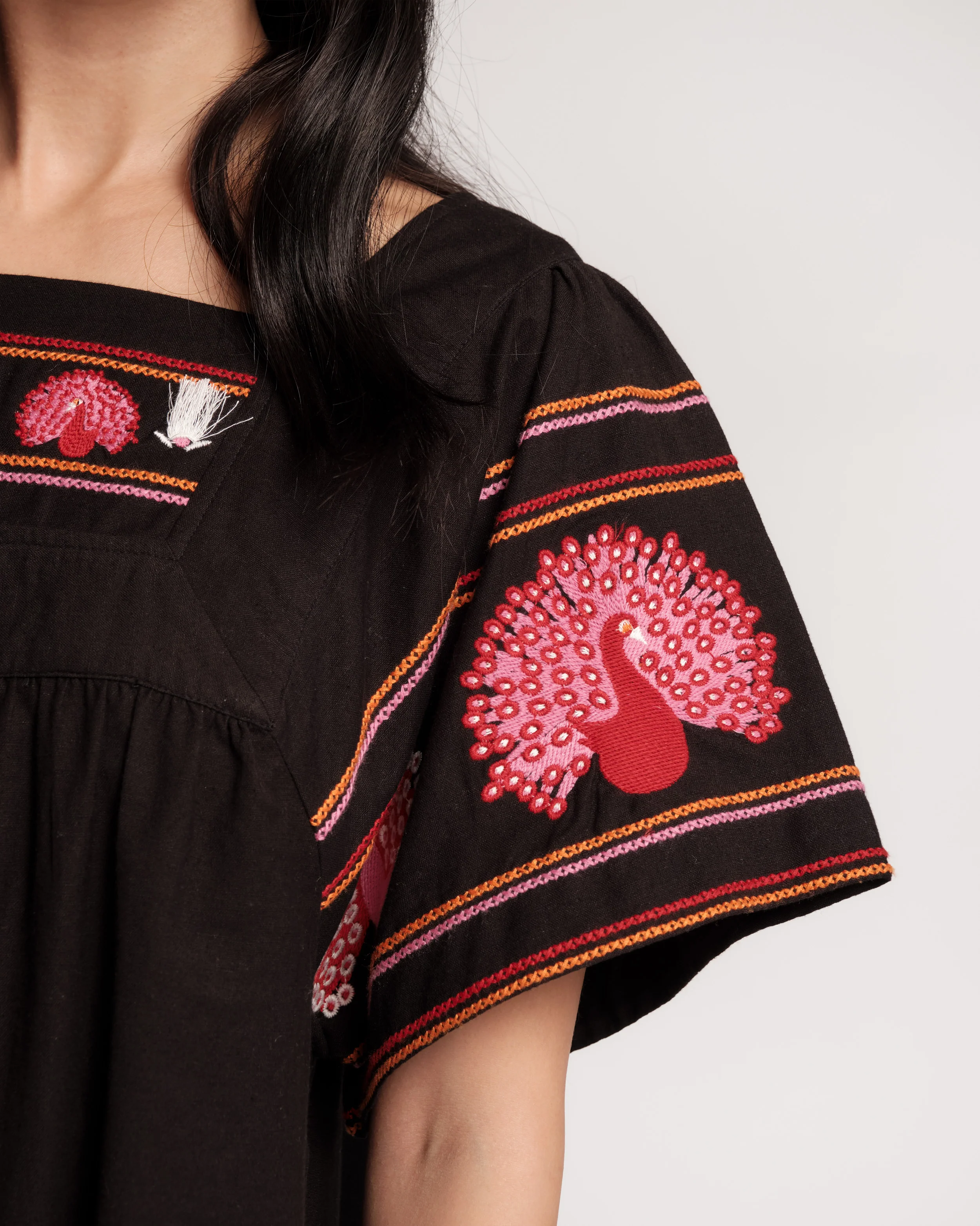 Picnic Top -  Peacock Black - Image 5