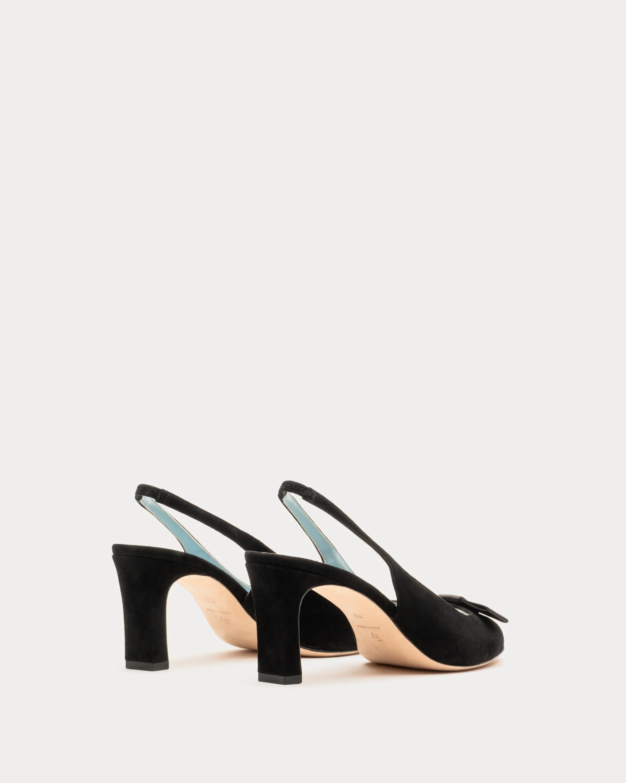 Reese Bow Slingback Heel - Black - Image 5