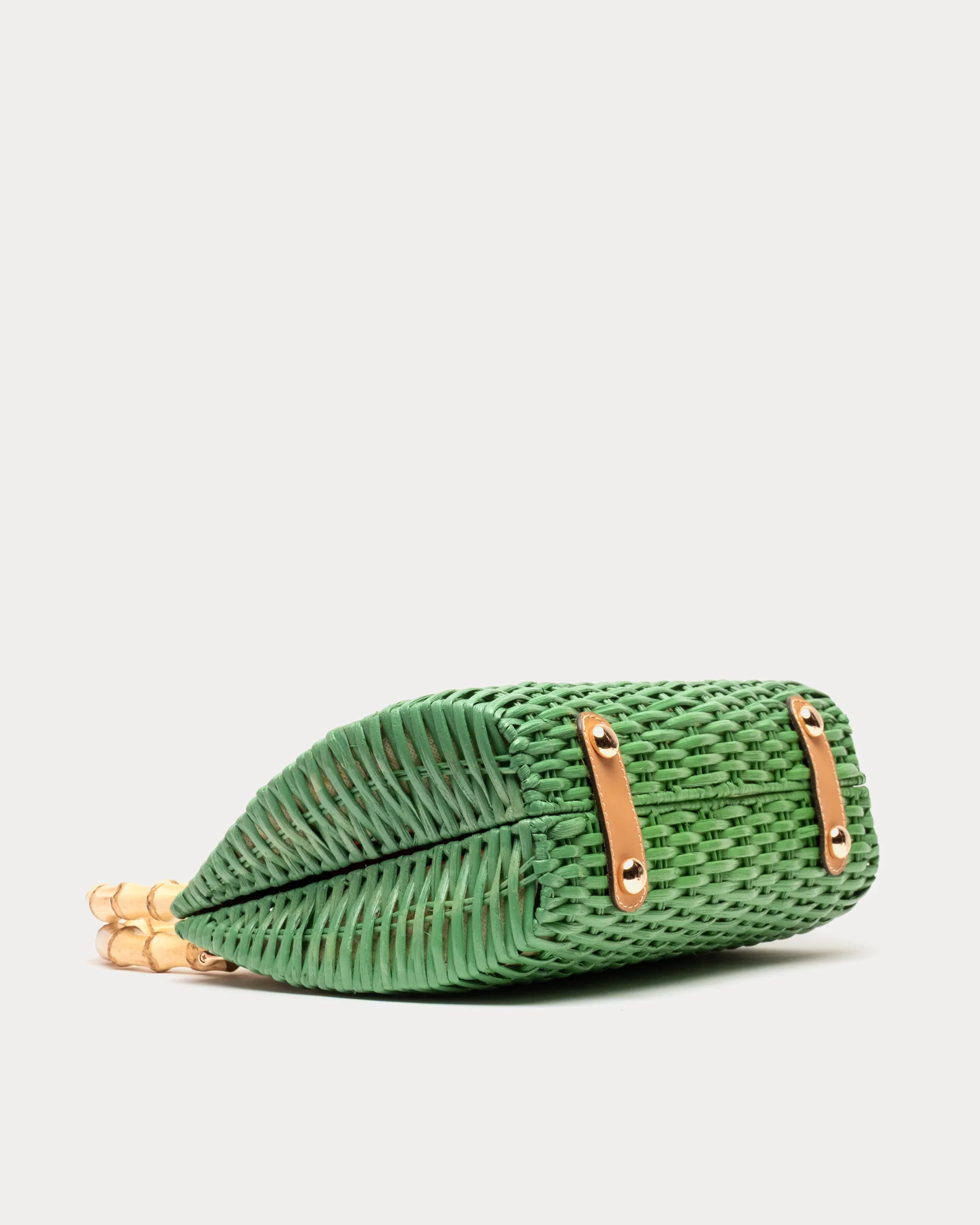 Rooster Wicker Basket - Green - Image 4
