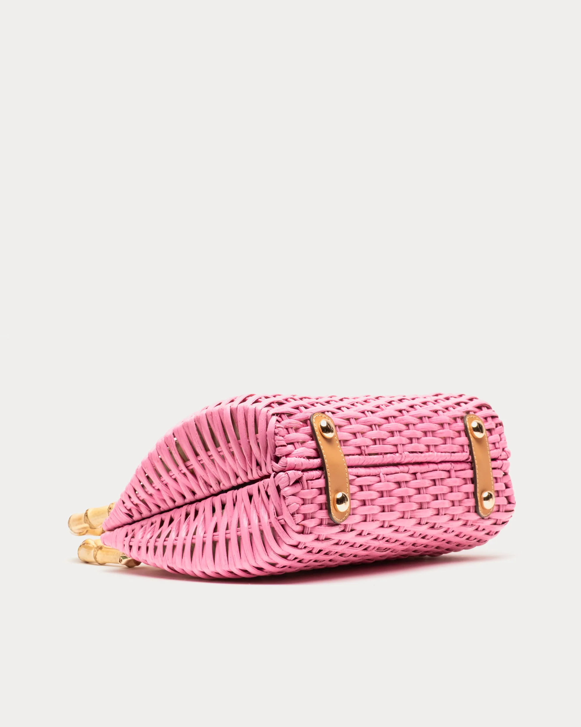 Rooster Wicker Basket - Pink - Image 4