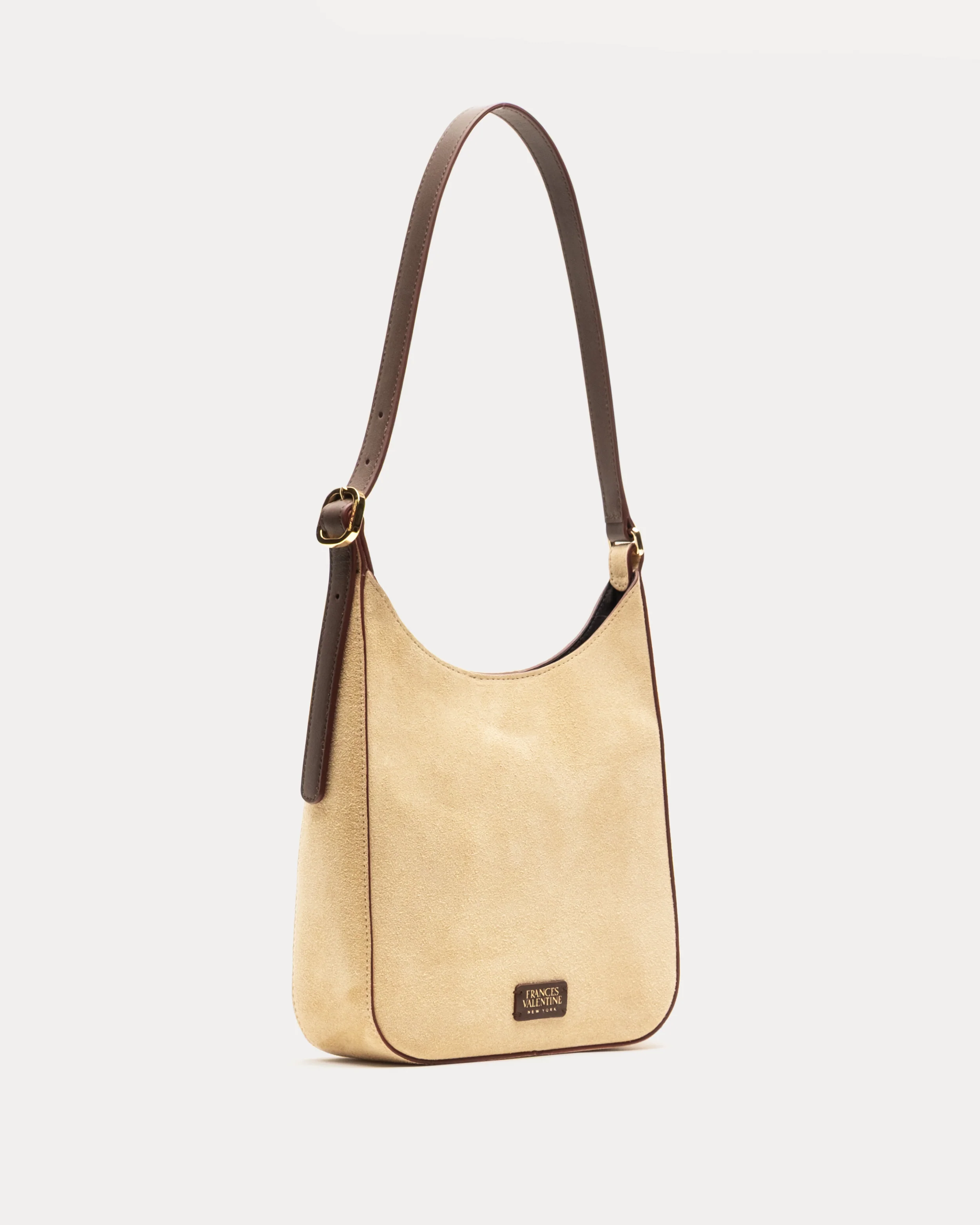 Sadie Shoulder Bag Suede - Sand - Image 3
