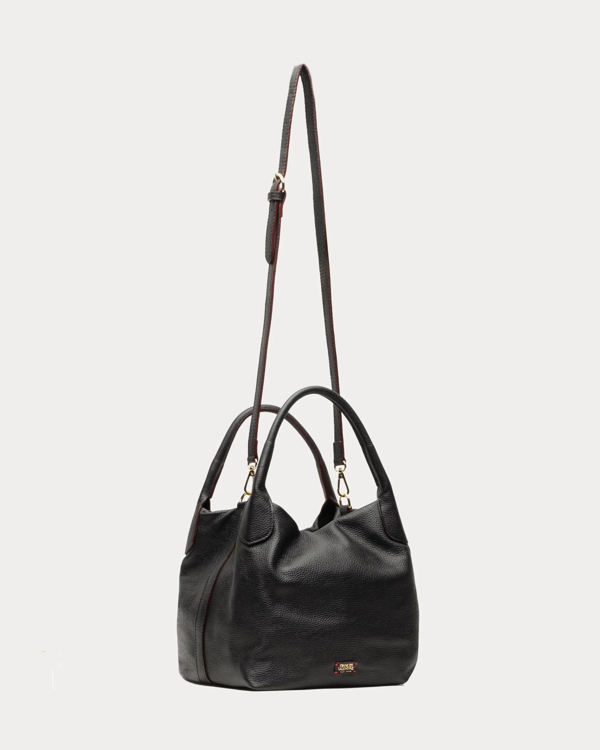 Sweet Pea Tote - Tumbled Leather Black - Image 3