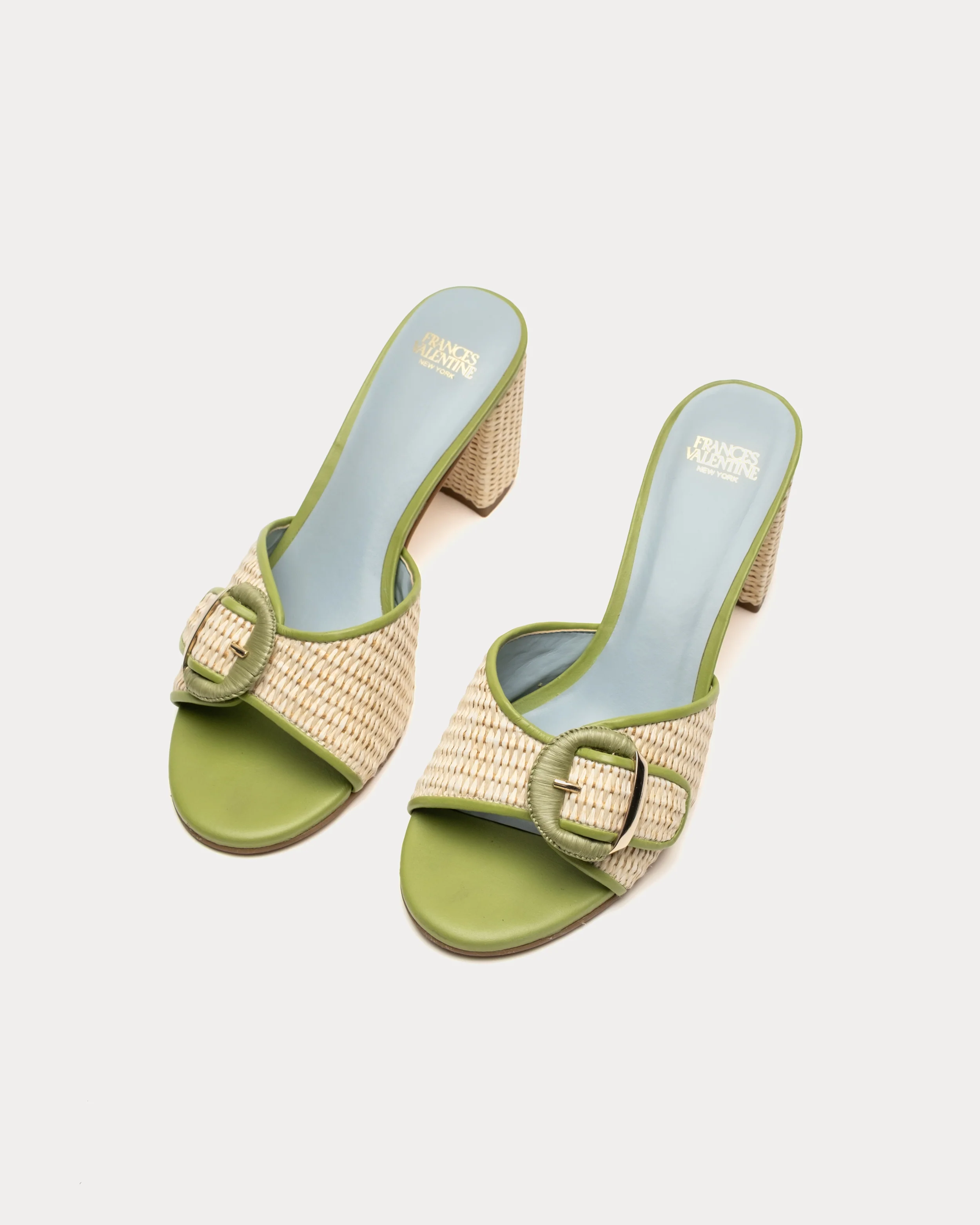 Taylor Raffia Heel - Green - Image 5