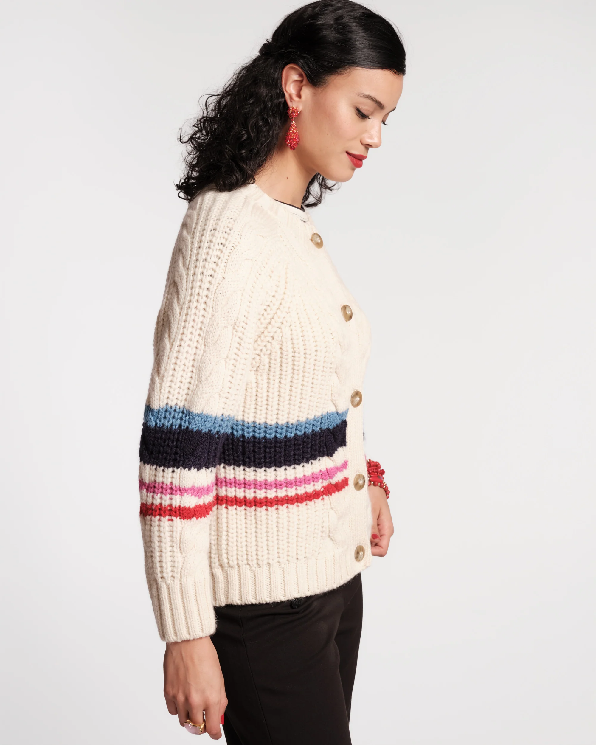 Varsity Cardigan Stripe - Image 4